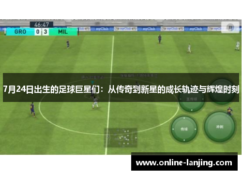 7月24日出生的足球巨星们：从传奇到新星的成长轨迹与辉煌时刻